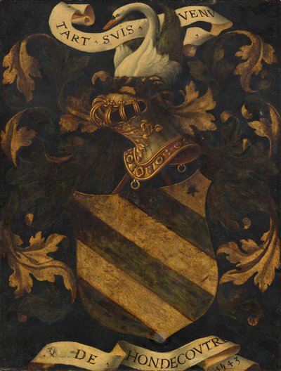 Wappen mit Kamm [Rückseite] von Antwerp 16th Century