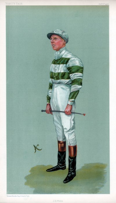 John Evelyn Watts, britischer Jockey, 1903 von Ao