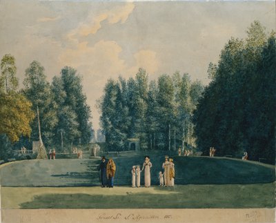 Im Park. Olgovo, 1813 von Apraksina