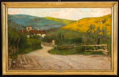 Toskanische Landschaft mit Haus von Arcangelo Salvarani