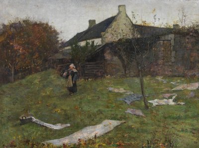 Rückseite von Gauguins Studio von Archibald Standish Hartrick