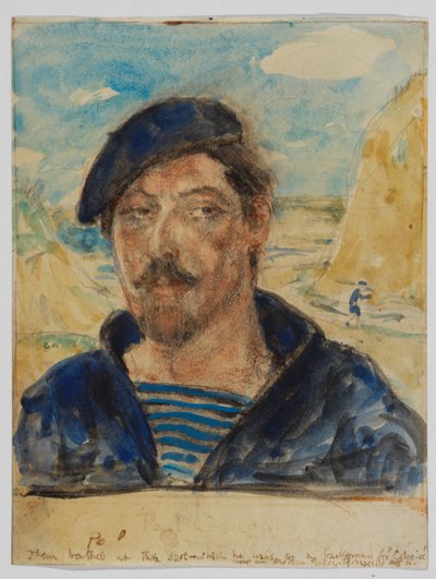 Porträt von Paul Gauguin von Archibald Standish Hartrick