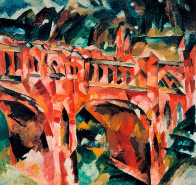 Rote Brücke in Zarizyno von Aristarch Wassiljewitsch Lentulow