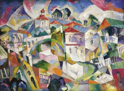 Kubistische Stadtlandschaft, 1910er Jahre von Aristarkh Vasilievic Lentulov