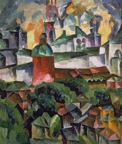 Landschaft bei Troize-Sergiev von Aristarkh Vasilievic Lentulov