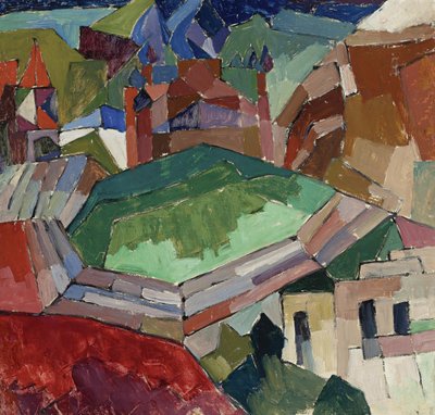 Stadt im Süden Russlands, 1914-1916 von Aristarkh Vasilievic Lentulov