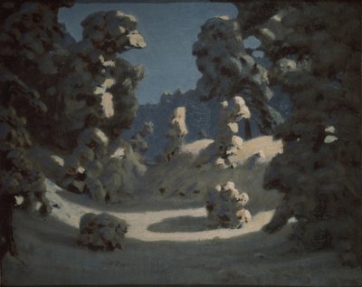 Sonnenflecken auf dem Raureif von Arkhip Ivanovich Kuindzhi