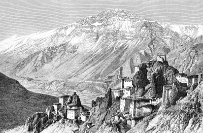 Dankar, Lahul und Spiti, Indien, 1895 von Armand Kohl