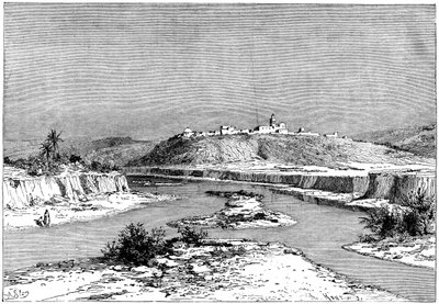 Die Mejerda bei Slugia, oberhalb von Mejez-el-Bad, ca. 1890 von Armand Kohl