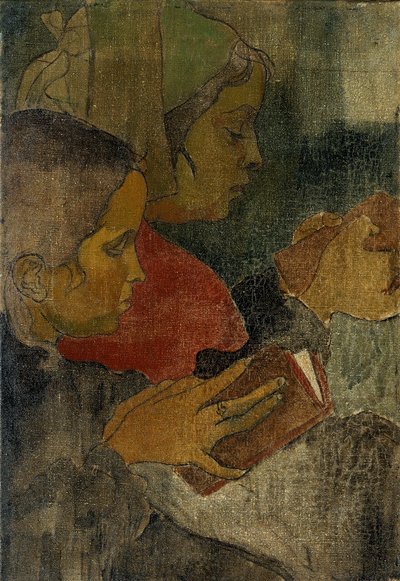 Bretonische Bäuerinnen bei der Messe, 1890er von Armand Séguin