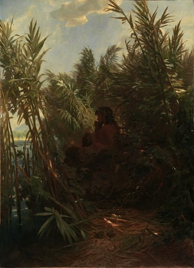 Pan im Schilf, 1856-1857 von Arnold Böcklin