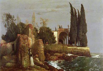 Villa am Meer von Arnold Böcklin