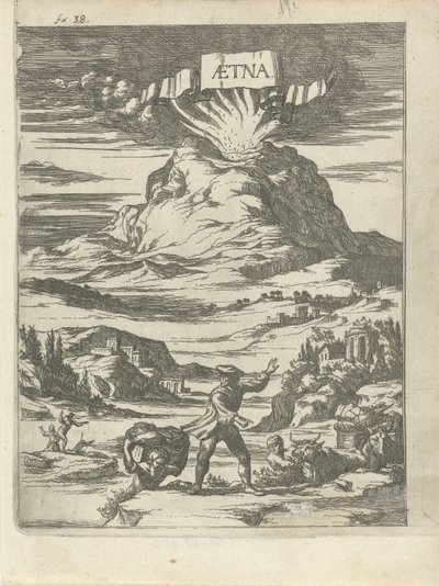 Vulkanausbruch von Arnold Houbraken