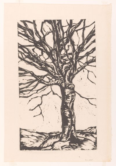 Kahler Baum von Arnold Pijpers (signed by artist)