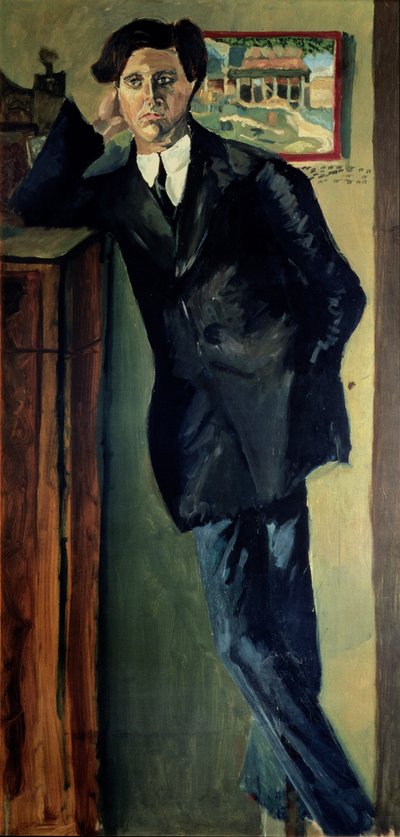 Porträt von Alban Berg (1885-1935) von Arnold Schönberg