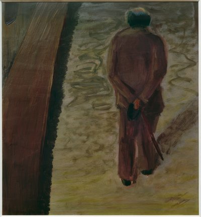 Selbstporträt von hinten von Arnold Schönberg