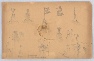 Architektonische Details aus Bourges von Arnold William Brunner