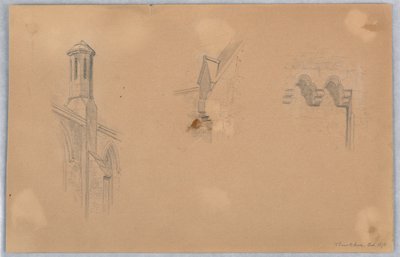 Architektonische Details von der Kirche in Brookline von Arnold William Brunner