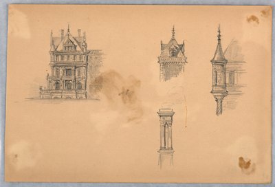 Architekturstudien von Arnold William Brunner