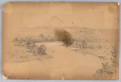 Delaware River, Milford, Pa. von Arnold William Brunner