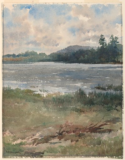 Landschaft am See von Arnold William Brunner
