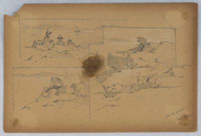 Auf den Felsen, Mt. Desert von Arnold William Brunner