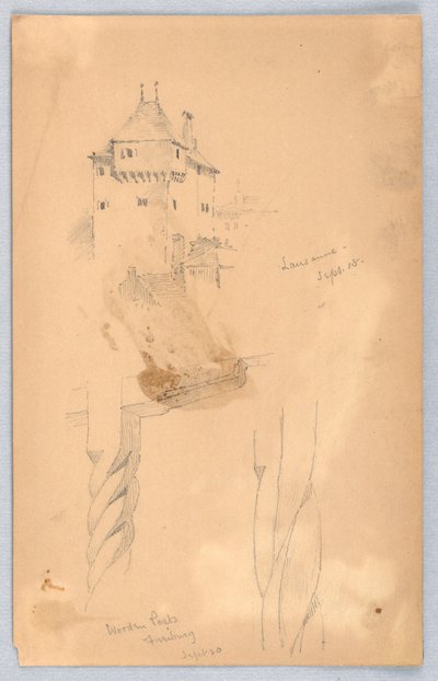 Skizzen in Lausanne von Arnold William Brunner