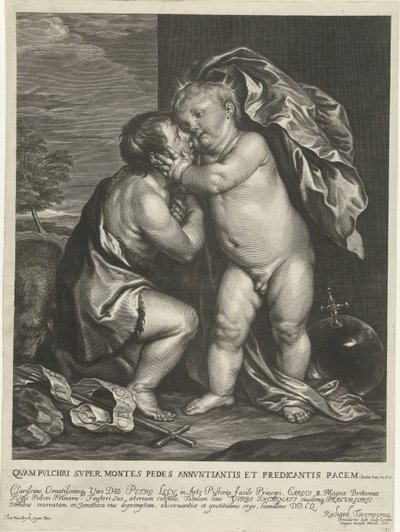 Christuskind und Johannes der Täufer von Arnold de Jode