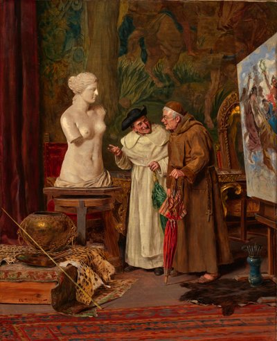 Im Atelier, vor 1887 von Arnoldo Tamburini