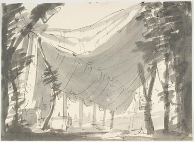 Zelte in der Landschaft von Aron Wallick