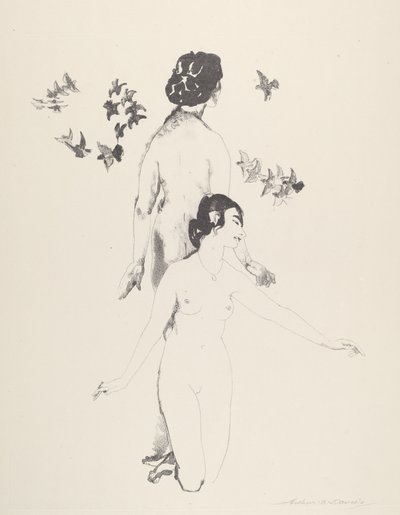 Kreisende Tauben von Arthur B. Davies