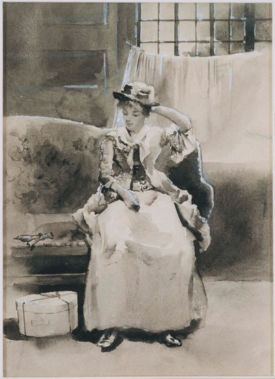 Ohne Titel (Sitzende Frau) von Arthur Bowen Davies