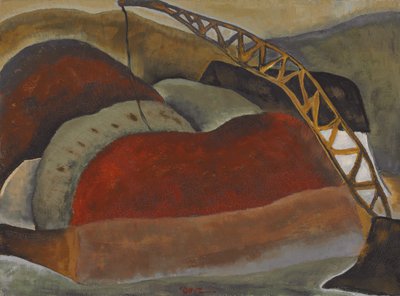 Schlackenschiff und Derrick von Arthur Garfield Dove