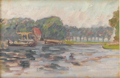 Blick auf den See, um 1910 von Arthur Haythorne Studd