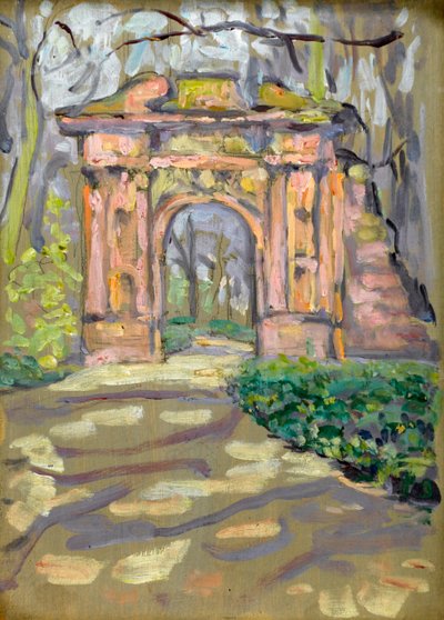 Zierbogen in einem Park von Arthur Haythorne Studd