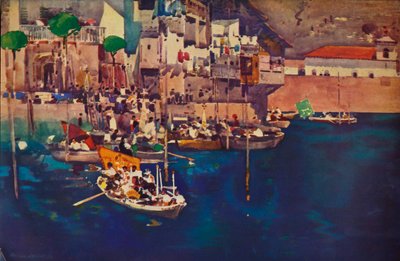 Ein Mittelmeerhafen, 1892 von Arthur Melville
