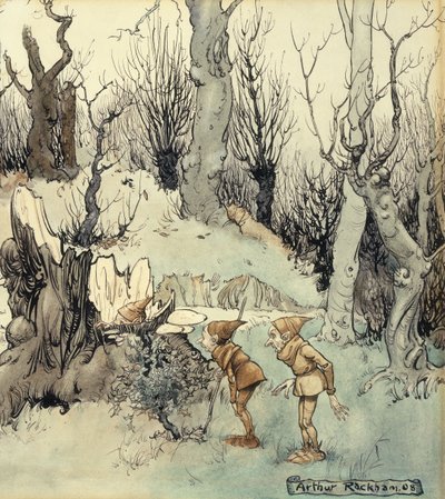 Elfen im Wald, 1908 von Arthur Rackham
