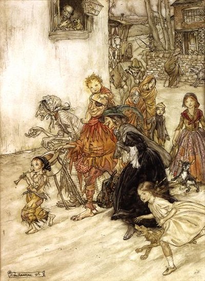 Illustration zu Mother Goose von Arthur Rackham