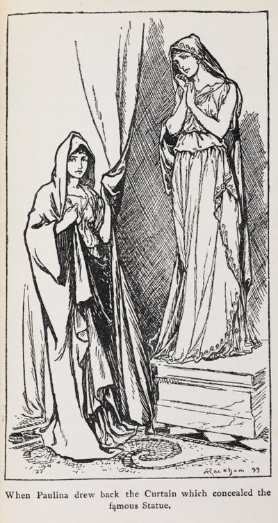 Illustration von Paulina aus Das Wintermärchen von Arthur Rackham