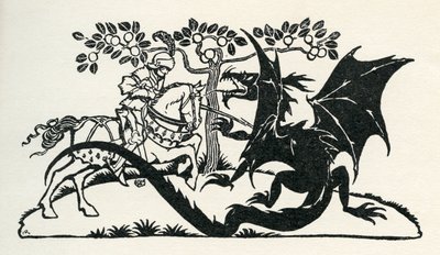 St. Georg von Merrie England von Arthur Rackham
