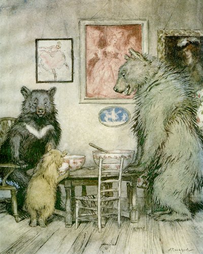 Die drei Bären von Arthur Rackham