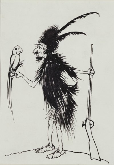 Ting-a-Ting Tang armer alter Robinson Crusoe von Arthur Rackham