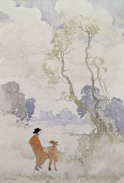 Windiger Tag von Arthur Rackham