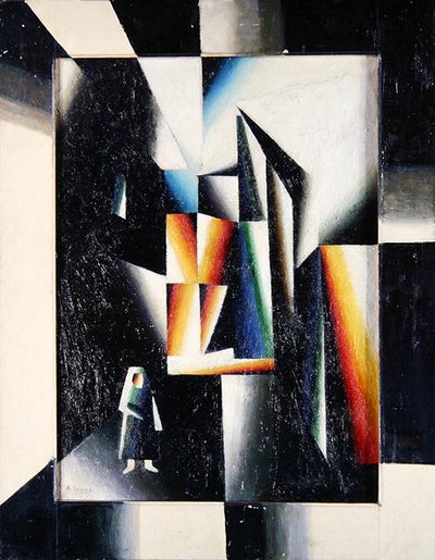 Geteilte und prismatische Straße von Arthur Segal