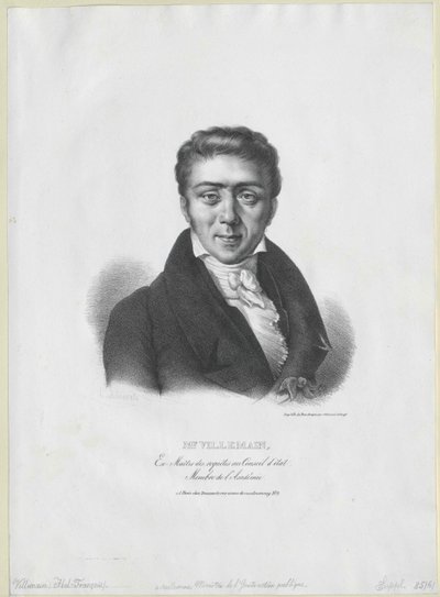 Abel-François Villemain von Artist Unknown