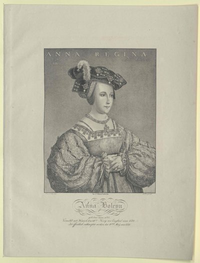 Anne Boleyn von Artist Unknown