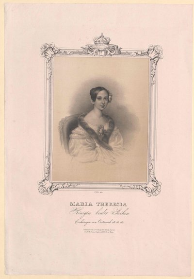 Erzherzogin von Österreich Maria Theresia von Artist Unknown