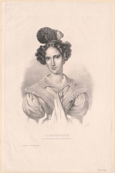 Erzherzogin von Österreich Maria Clementine von Artist Unknown