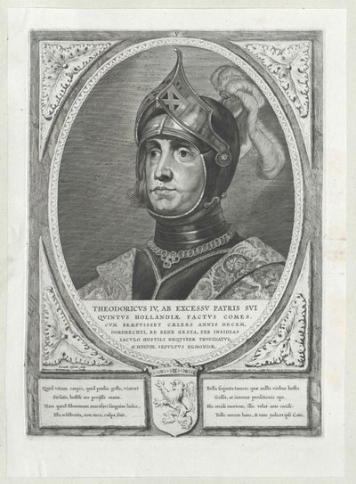 Graf von Holland Dietrich IV (Druck) von Artist Unknown