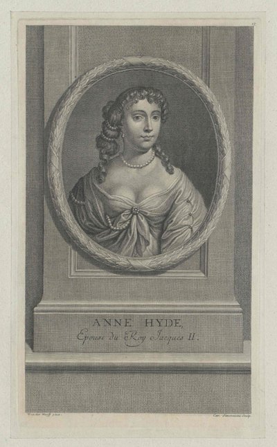 Herzogin von York Anne Hyde (Druck) von Artist Unknown